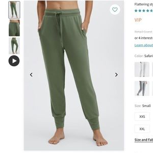 Army green joggers